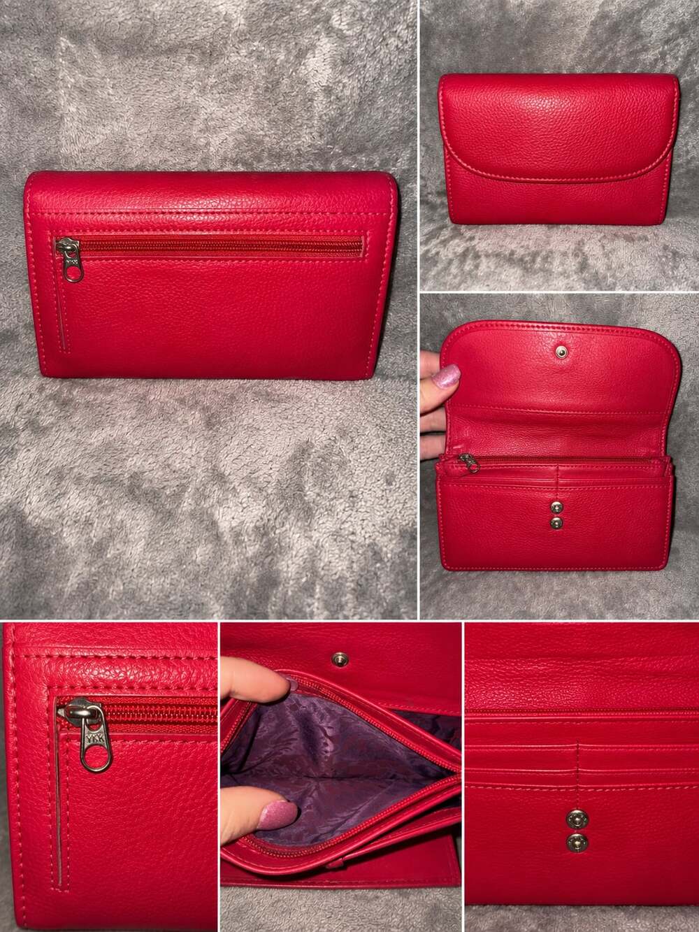 Marc by Marc Jacobs Hot Pink Leather Trifold Flap Wallet
